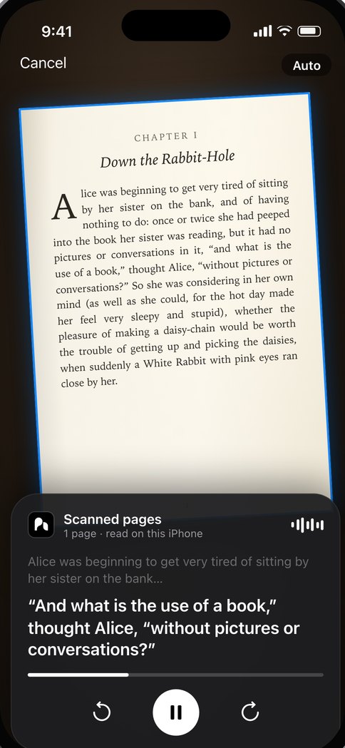 Scan a printed page