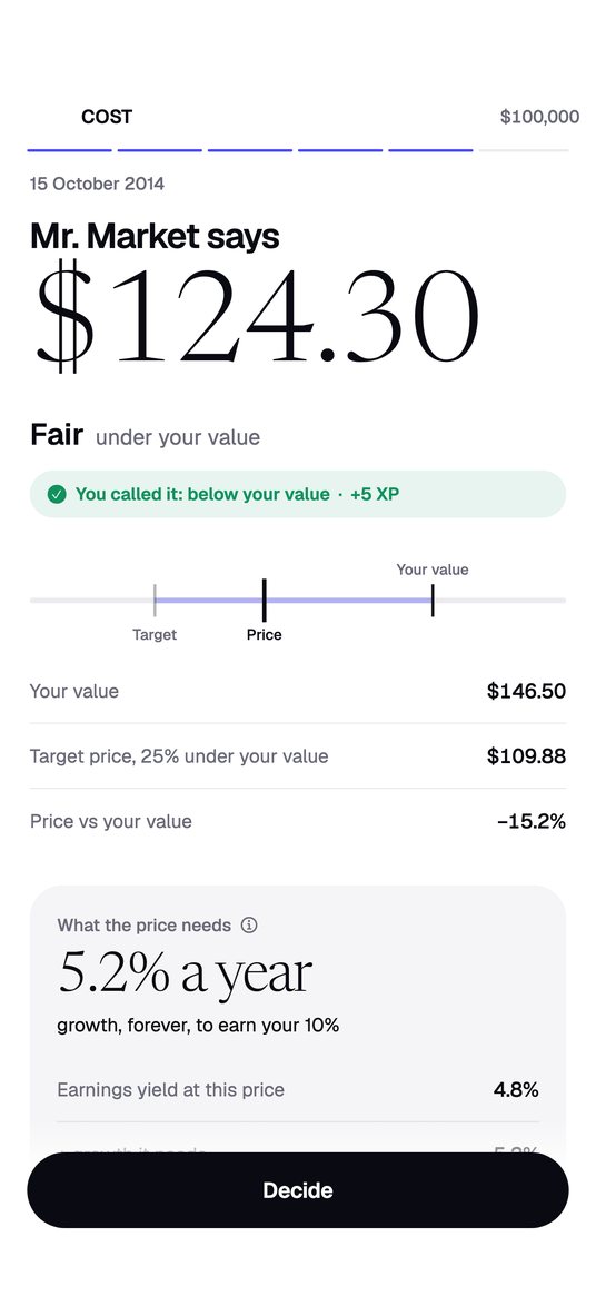 Moat: Your value first. Then the price.